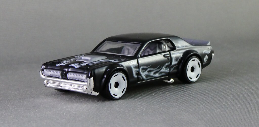 Hot Wheels Black Ford 1968 Mercury Cougar Kids Diecast Toy