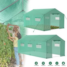 Gewächshaus Foliengewächshaus Tomatenhaus Pflanzenhaus Treibhaus mit Fenster Tür