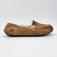 UGG Ansley Suede Moccasin Slippers Shoes Women s Size 8 Chestnut Brown 3312