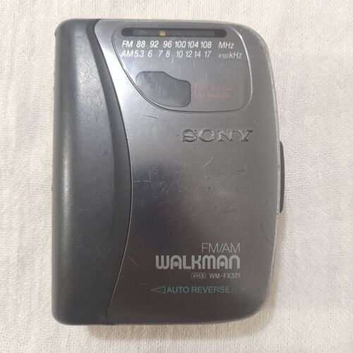 Vintage Sony Walkman WM-FX321 Kassettenspieler & Radio Neu Gürtel montiert gebraucht - Bild 1 von 10