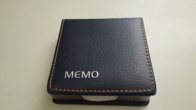 Memo Leather Organizer with Paper Notes inside
