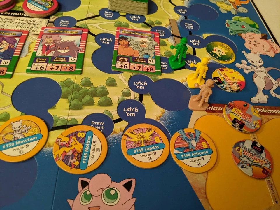 Pokemon Master Trainer 1999 juego de mesa piezas de repuesto U PICK POG tarjeta ficha Foto 3 de 4