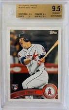 2011 Topps Update Mike Trout Rookie Card #US175 BGS 9.5 Gem Mint Holy Grail RC