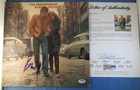 BOB DYLAN THE FREEWHEELIN SIGNED RECORD ALBUM COVER PSA DNA COA LOA AUTOGRAPH