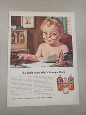 VTG 1942 Original Magazine Ad KARO Syrup The Little man Who's Always There