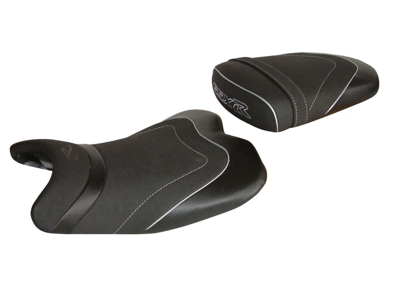 Set de couvre-selle Suzuki GSXR 600 2006 - 2007 Top Sellerie blanc