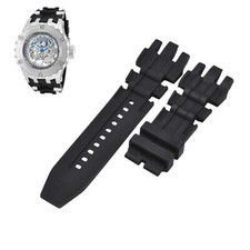 Subaqua 18904 26mm Black Rubber Watch Strap For Invicta