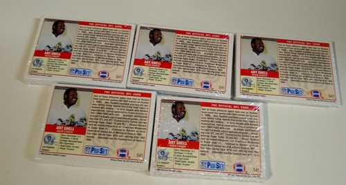 1989 Pro Set Final Update Set 21 Sealed LOT OF 5 STERLING SHARPE RC. H . WALKER - Picture 2 of 2