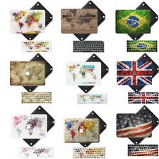 Flag Pattern Painted Rebberized Hard Case Cover For Macbook Air13" Pro 14"15"16"