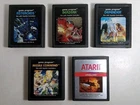 LOT of 5 Atari 2600 Games - Asteroids, Defender, Berserk, Vanguard, Tested