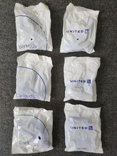 Lot of 6 Virgin Atlantic wired headphones - Brand new, never used