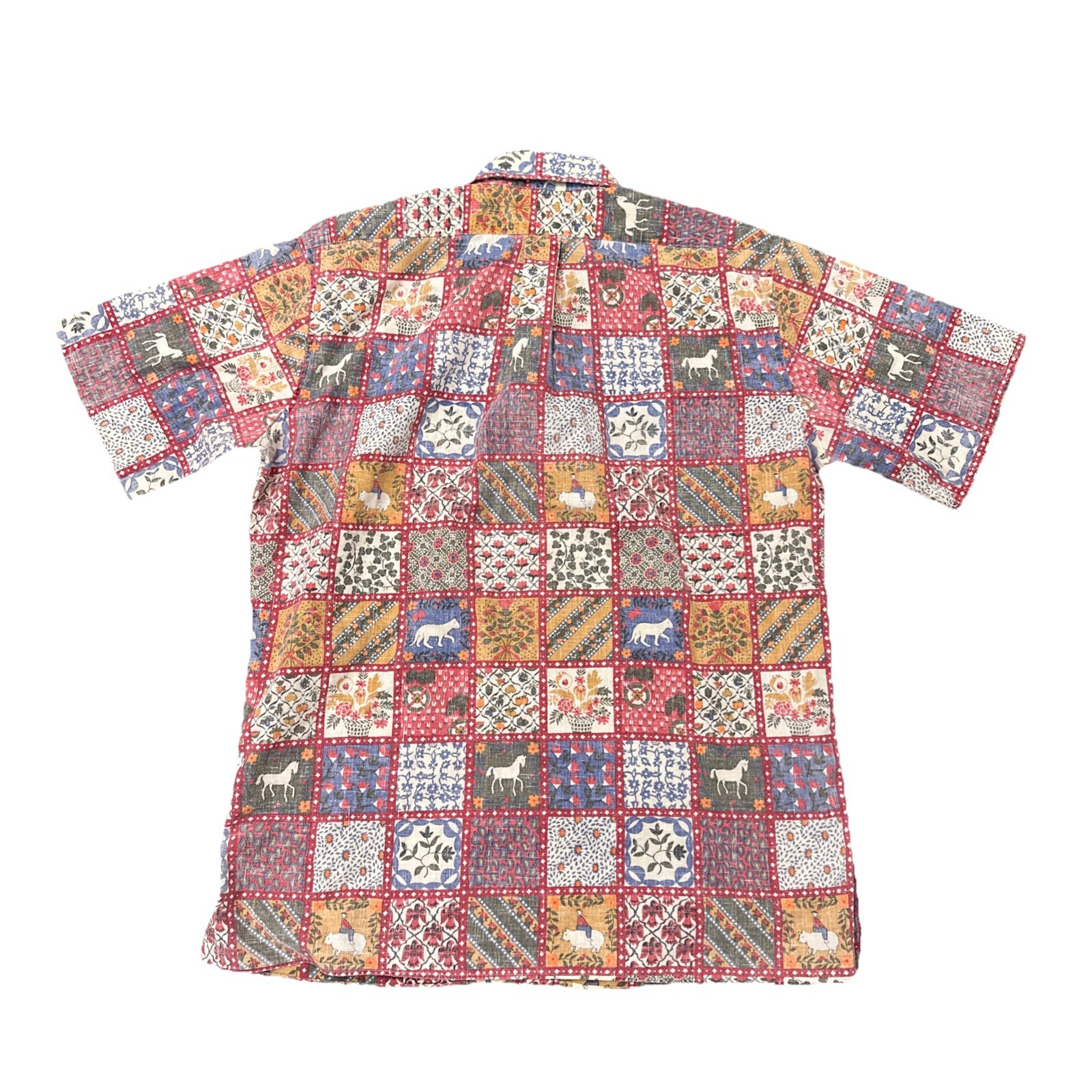 VTG Reyn Spooner Patchwork Quilt Reverse Print Al… - image 3