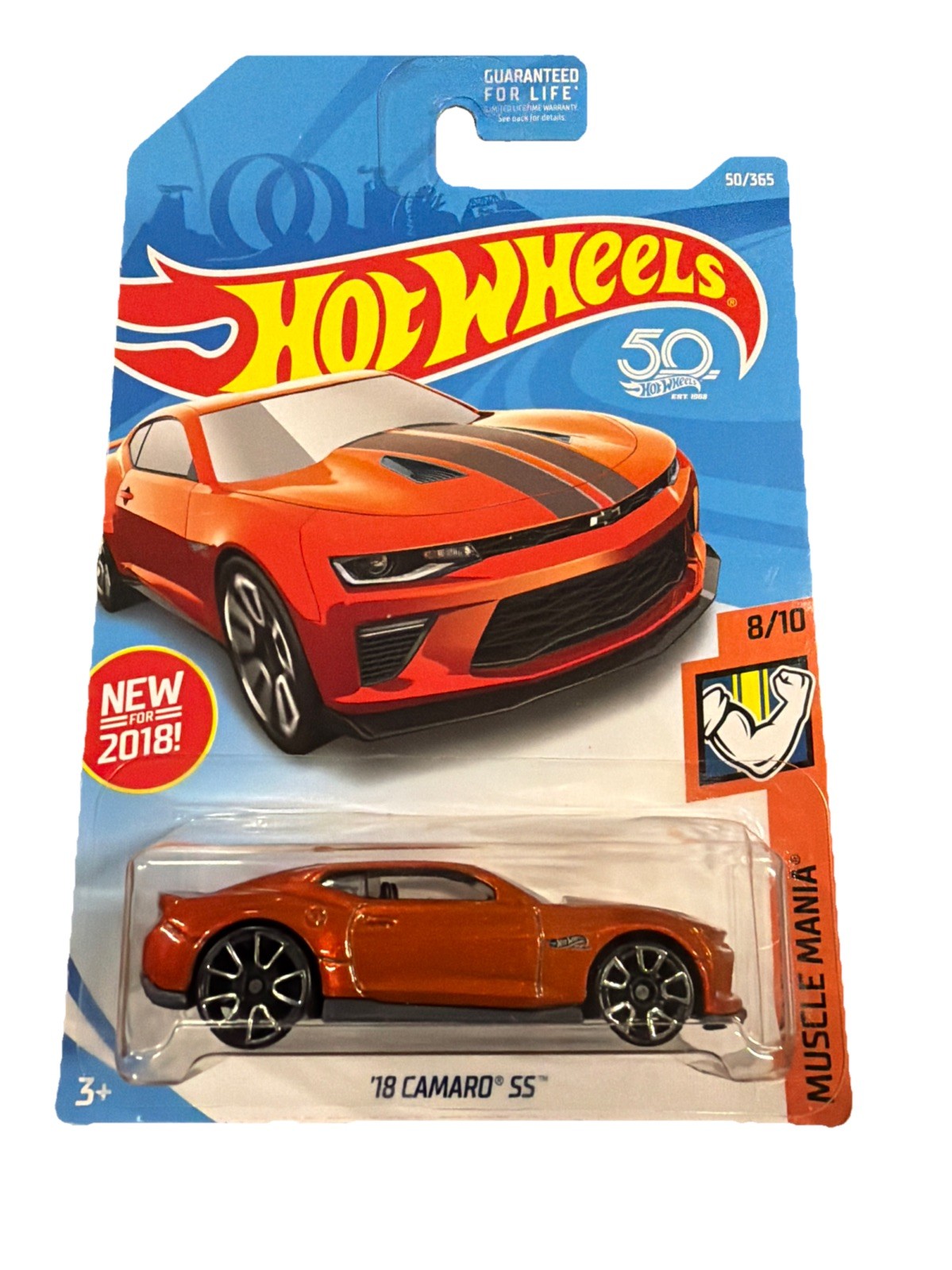 New NOS Hot Wheels Muscle Mania '18 Camaro SS 8/10 50/365