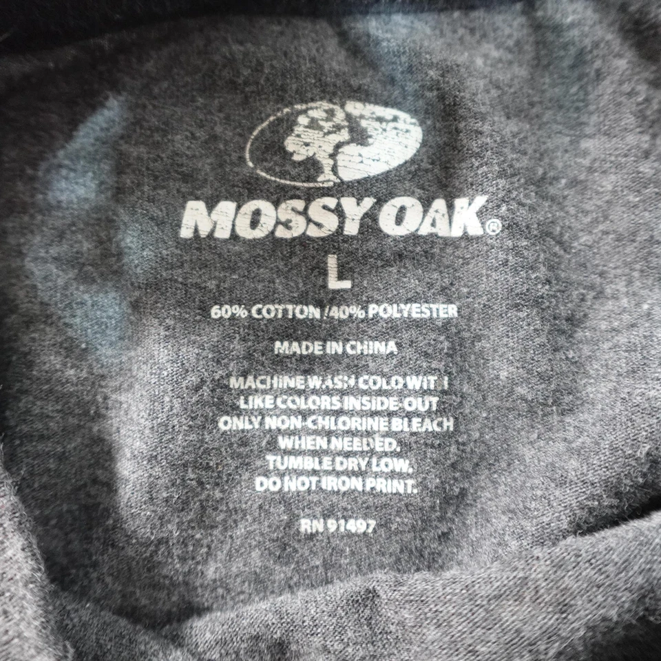 Camisa Y2K Roble Mossy Para Hombres Grande Gris Obsesión Capas Doble Manga Exterior Caza Foto 2 de 4