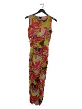 Karen Millen Bodycon Midi Dress UK6 in Multi