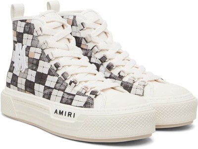 AMIRI Checkered Court Canvas Sneakers
