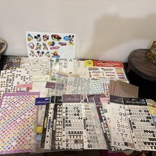 Huge Assortment Lot of Used Missing Stickers Alphabets Stars Journal Stickers