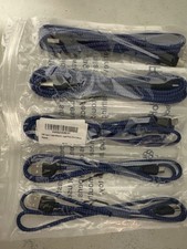 5Pack LOT 10Ft USB to Type-C Cable Fast Charger Charging Data Sync Braided Cord