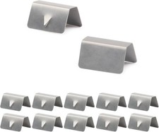 12 PCS Stainless Steel Rain Gutter Clip Window Deflector Buckle Set - Car Trim