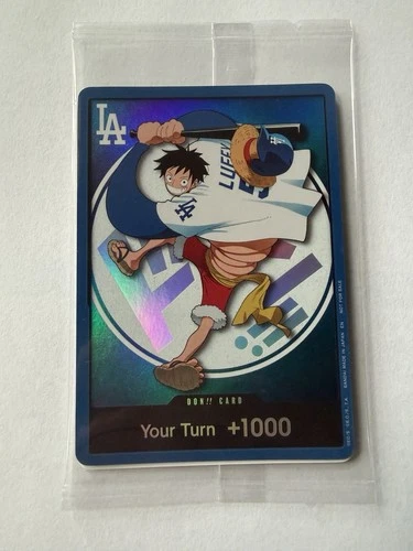 Los Angeles Dodgers x One Piece Promo Card Monkey D. Luffy DODGERS LUFFY DON