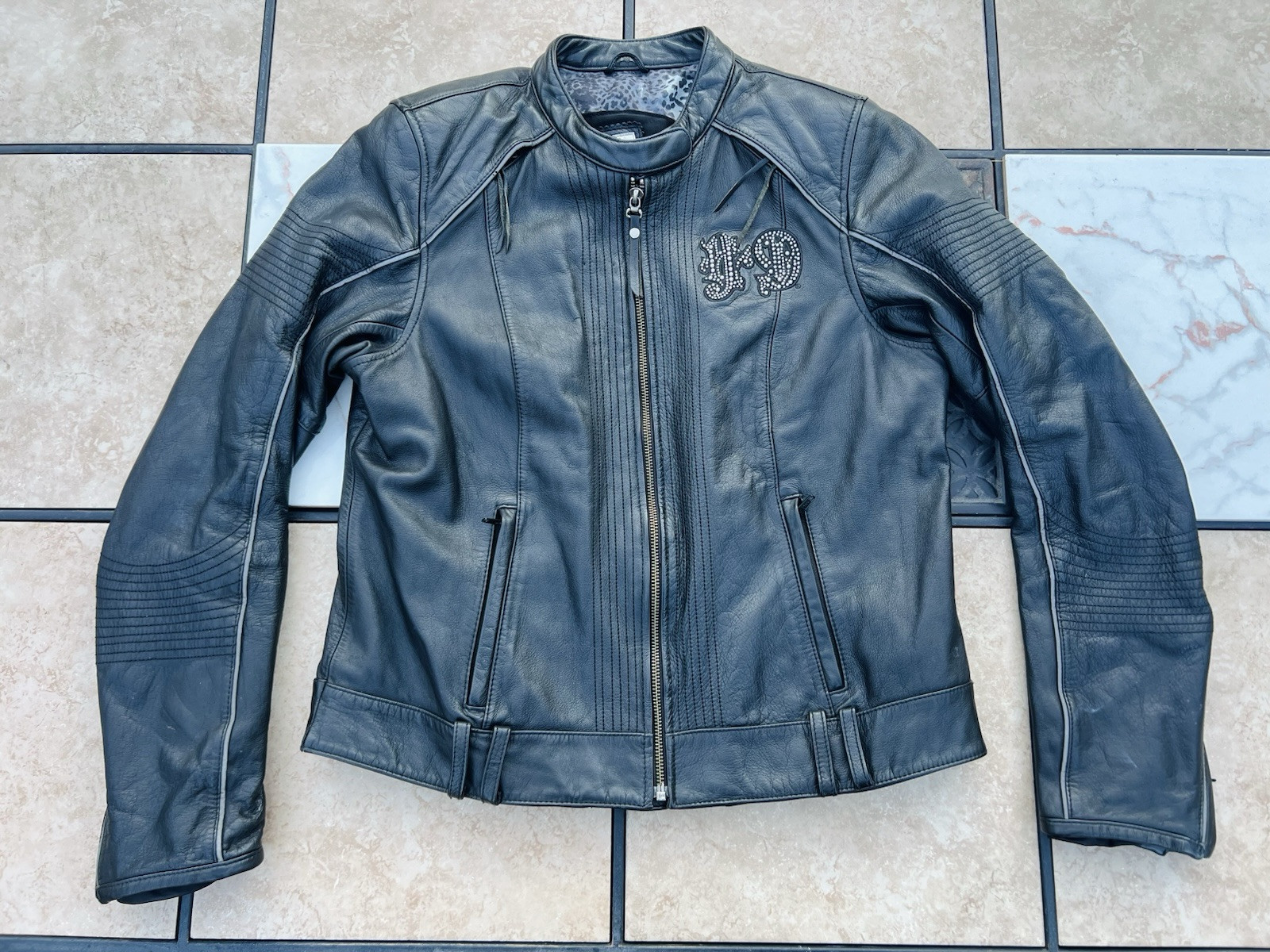 Harley Davidson Women's Temptress Bling Studded Leather Jacket MD 97070-11VW image 4