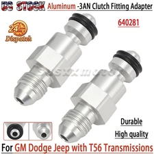 640281 Straight Clutch Adapter Fitting -3 AN Male Set of 2 for T56 Transmissions