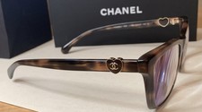 CHANEL 3465 Eyeglasses Tortoise Brown Lacquer...