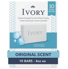 Ivory Bar Soap with Original Scent, 4 oz, 10 Count Free Shipping