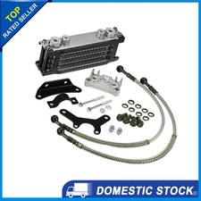 1 Set Schwarz Motoröl Kühler Kühler Kit Universal für Pit Bike Monkey Bike