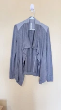 Lululemon Gray Flow and Go Wrap Asymmetrical Cardigan Sweater Athletic Women’s 4
