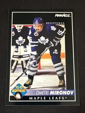 1992-93 Pinnacle American Rookie 419 Dmitri Mironov Toronto Maple Leafs