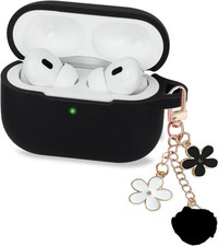 Cute Case for Airpods Pro 2nd/1st Generation Cover for Girl Women with Keychain