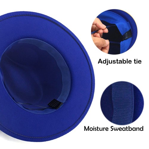 Niños Niños Niñas Sombreros Ala Ancha Lana Fieltro Fedoras Gorras con Cinturón para Fiesta LO ÚLTIMO - Imagen 15 de 43