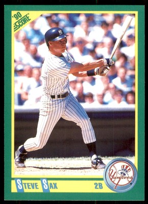 1990 Score Steve Sax New York Yankees #125