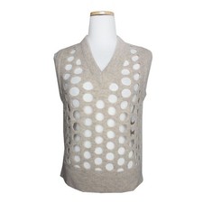 Maison Margiela Oatmeal Virgin Wool Knit Top 55 130359783