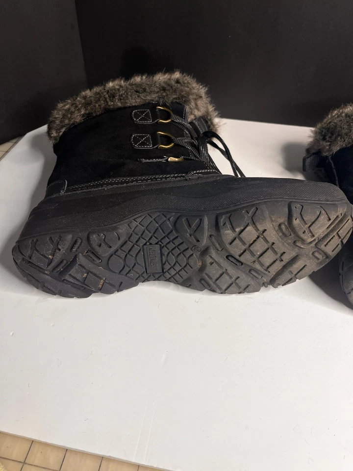 Khombu Botas Mujer 10 M The Slope Invierno Lluvia Nieve Botas 1056065 Negro Piel Sintética Foto 4 de 4