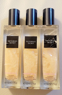 3X VICTORIAS SECRET BOMBSHELL SHIMMER FRAGRANCE OIL - 1.7 oz. - FULL BOTTLE NEW