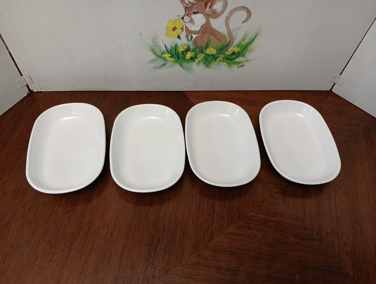 Corning Ware Sidekick Mini Dish P-140-B Plates 4pc Set Perfect For