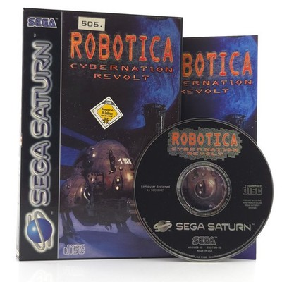 Sega Saturn Spiel: Robotica Cybernation Revolt - OVP Anleitung CD-ROM (PAL EUR)