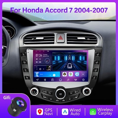 For Honda Accord 2003-2007 Apple CarPlay Android 12 Car Stereo Radio GPS WIFI FM