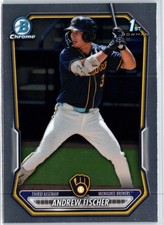 Andrew Fischer 2026 Bowman Chrome Prospects Milwaukee Brewers