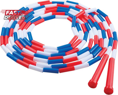 Champion Sports Plastic Segmented Jump Ropes   7 to 16 Ft Lengths   Fun, Durable