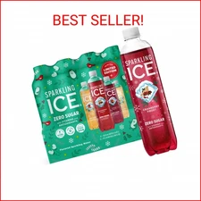 Sparkling Ice Winter Variety Pack, Flavored Sparkling Water, Zero Sugar, with Vi