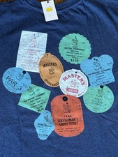 2026 Masters Authentic BADGES Navy T-shirt - Augusta National - Medium - NWT