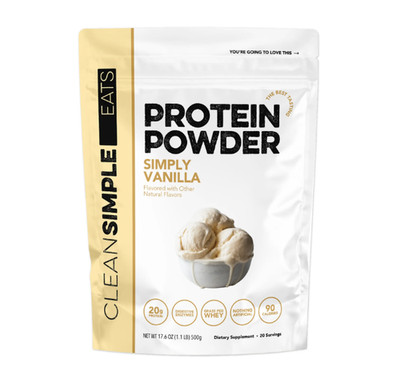 Clean Simple Eats Simply Vanilla Protein Powder, 20 Servings