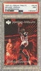 1996 UD JORDAN TRIBUTE MICHAEL JORDAN MJ35 MJ IMPRESSIONS~PSA 9 MINT CARD & SLAB