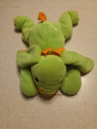 Ty Pillow Pals Plush Carrots Bunny Rabbit Green