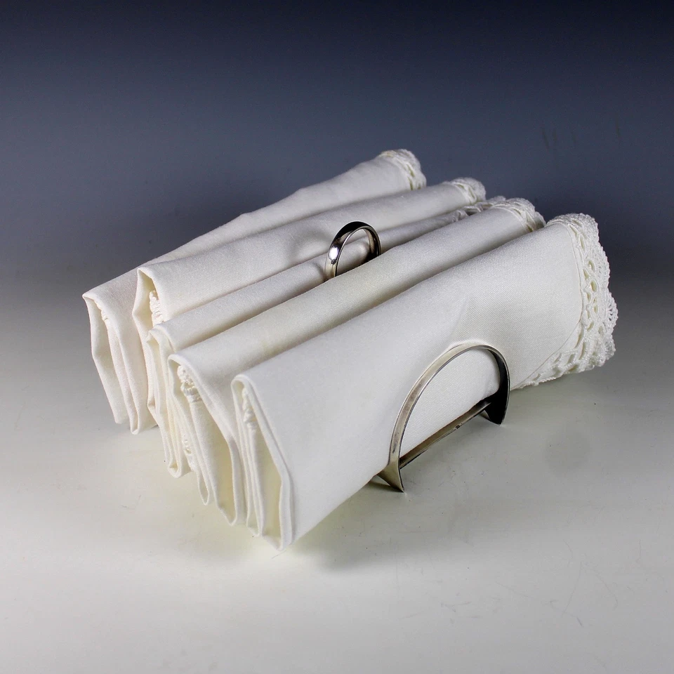 Antiguo portacartas inglés plateado soporte para servilletas soporte para tostadas Foto 3 de 4