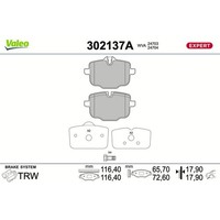 Valeo BremsbelÄGe Satz Hinterachse Passend FüR BMW 2 3 4 5 6 X3 X4 | 302137A