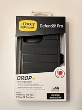 New iPhone 13 Pro Max/12 Pro Max Otterbox Defender Series Pro Case Black Genuine